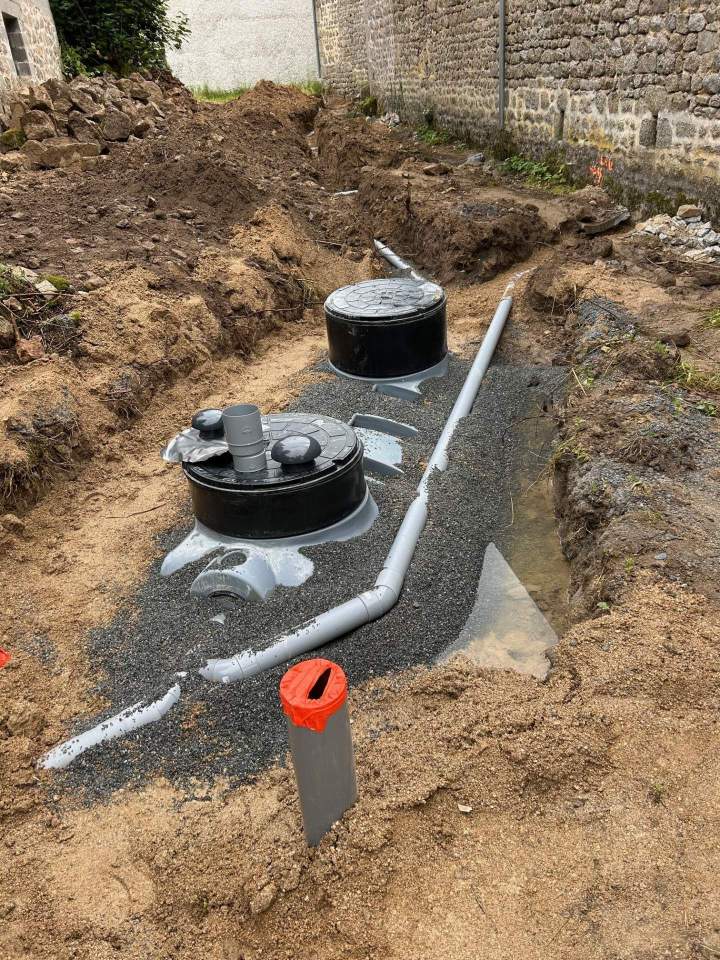 Travaux d'assainissement